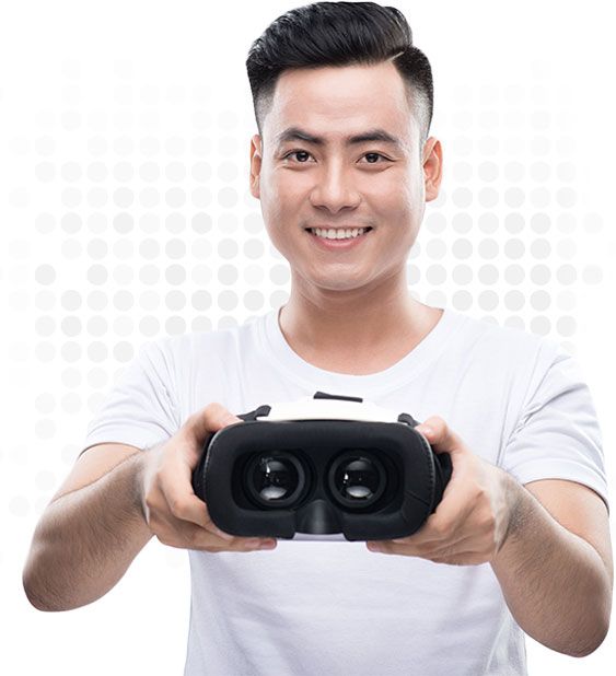 Man with VR Goggles 4 Man With VR Goggles 4
